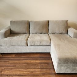 Sectional Sofa 97" With reversible Chaise