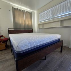 Queen size bed and frame