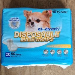 Disposable Male Wraps For Dogs (XS)