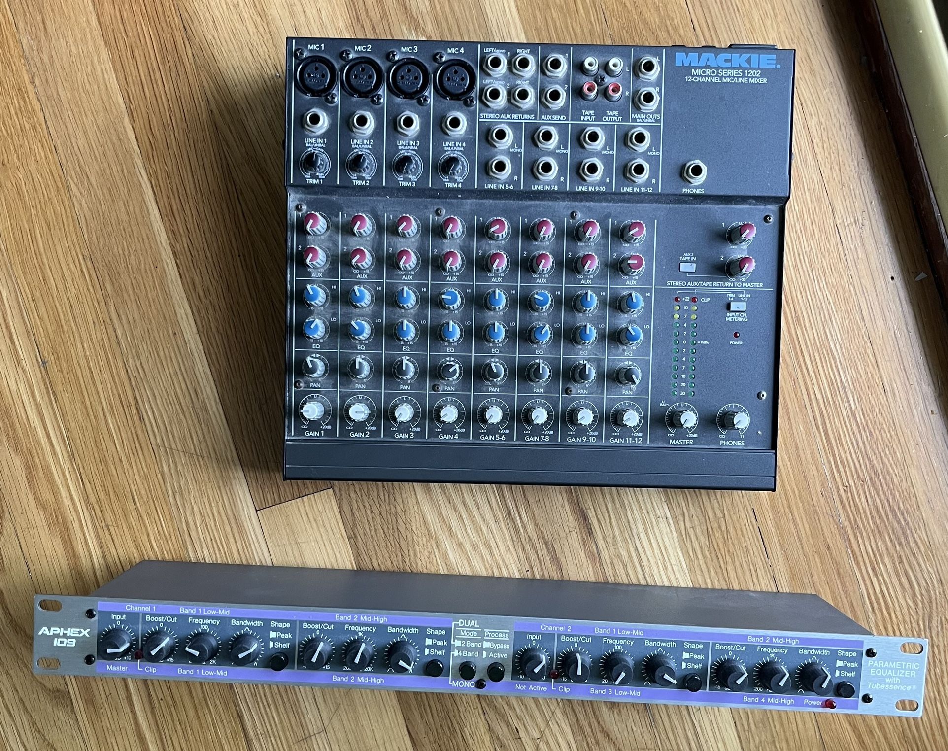 MACKIE 1202 & APHEX 109