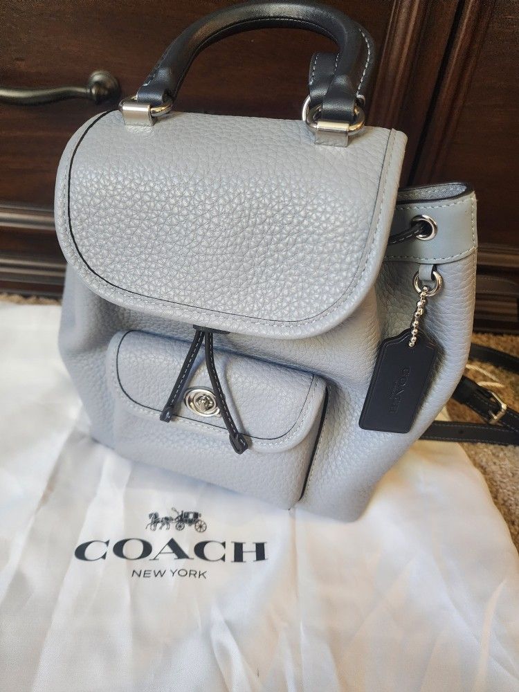 New Coach Leather Backpack Handbag