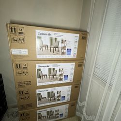 New in the box, Thomasville Carmel Valley Dining Chairs, Set of 2. 4 sets available.