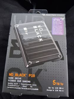 New Western Digital WD_BLACK 5TB P10 Game Drive