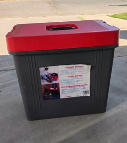 $60 Portable work box with built in tote caddy