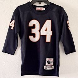 Chicago Bears #34 Walter Payton Mitchell & Ness Throwback Kids Jersey Size Small 