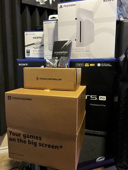 PS5pro 2tb premiere bundle with steam machine and controller NEW EVERYTHING