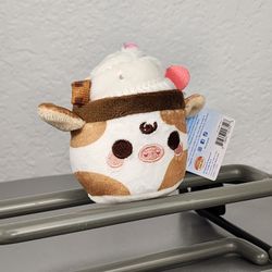 3" Plush Goals Brown Chocolate Mooshake Keychain Charm Plush