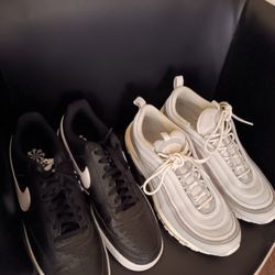 Nike Shoes Black And White And Nikes Grey