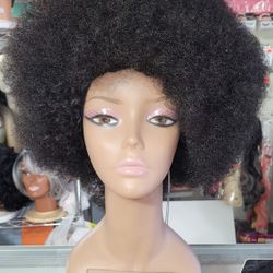 NCW013 New Afro#1B, Synthetic Full Cap Afro Wig.