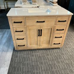 48” Bathroom Vanity In Wood Color 