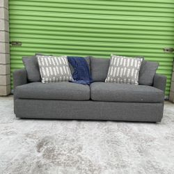 *Free Delivery* Gray Crate & Barrel Couch Sofa 3 Seater
