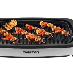 BRAND NEW Smokeless Indoor Electric Grill w/ Adjustable Temperature Control, Table Top BBQ - Stainless Steel,