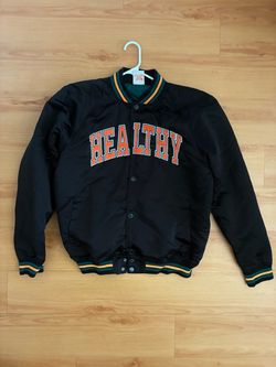 Midnight Organic varsity jacket