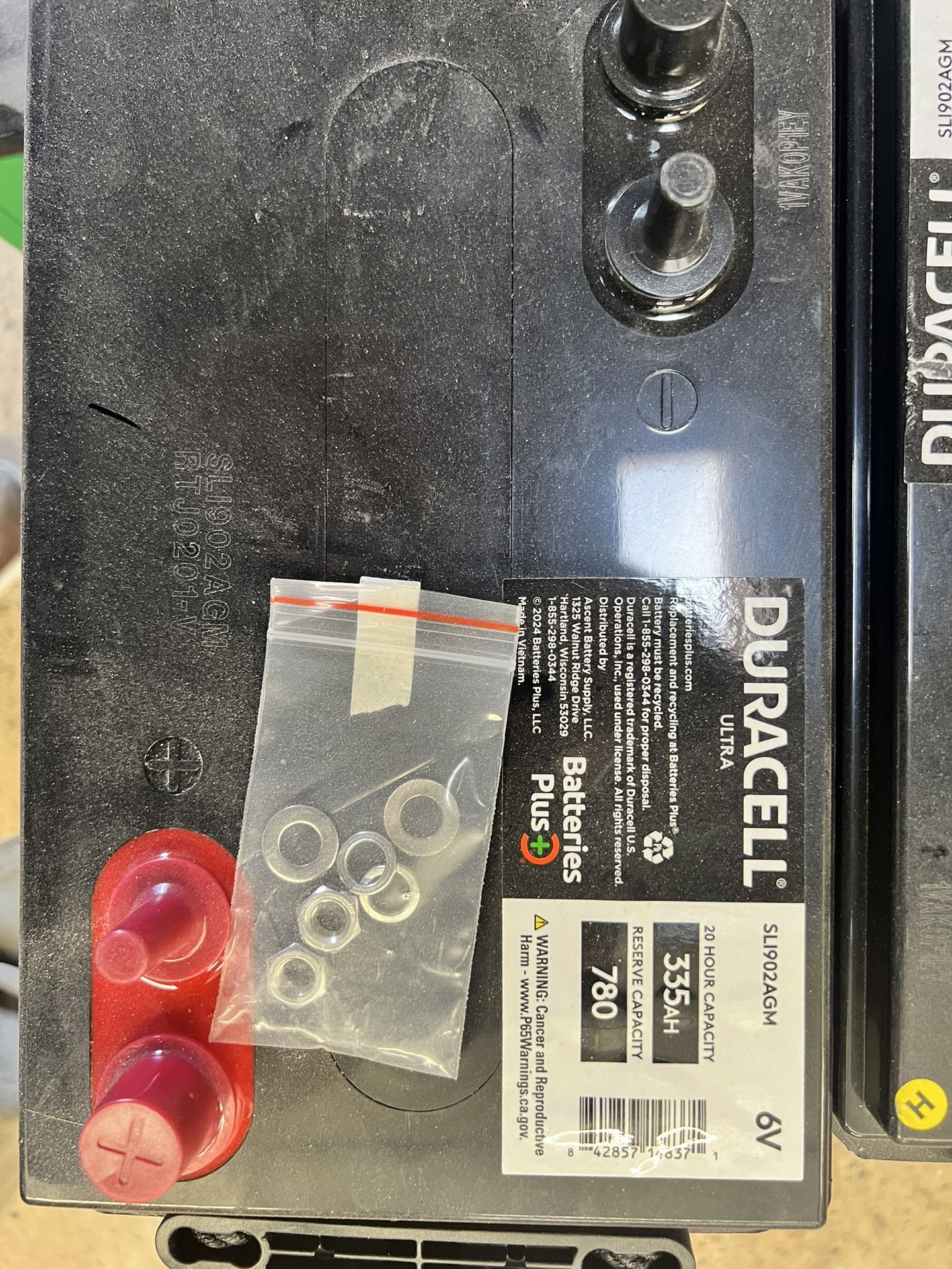 6v Battery duracell new