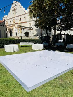 White Vinyl Dance Floor