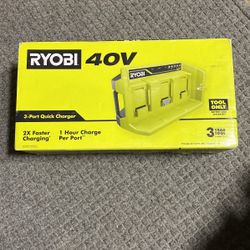 Ryobi 40v 3 Port Charger