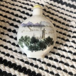 Vintage Japanese Ceramic Snuff Bottle