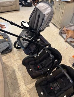 Stroller and car seats