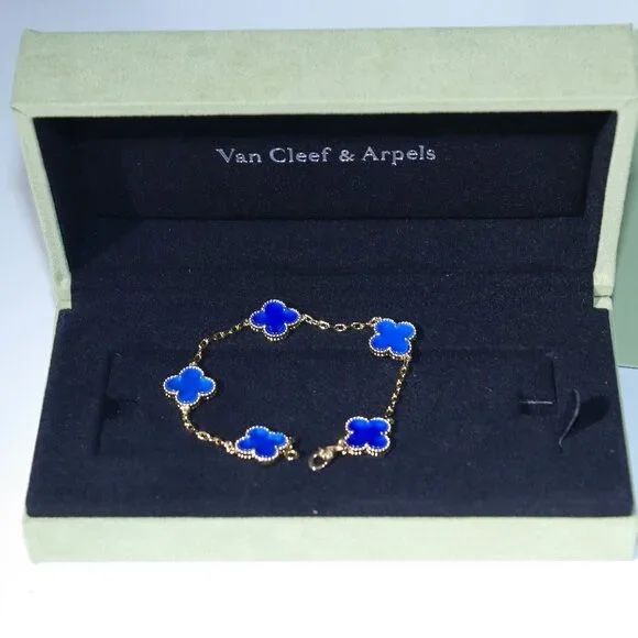 Van Cleef & Arpels Lucky Four Leaf K Gold Ladies Bracelet