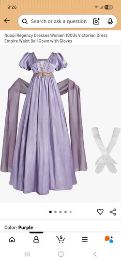 Brand New Lavender Regency Satin Dress – Size XL
