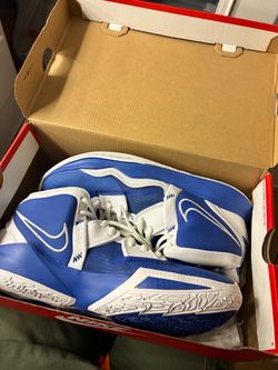 Nike High-Top Basketball Sneakers Blue White