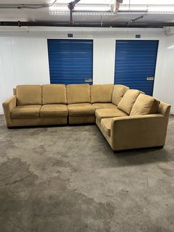 L shape sectional color beige/golden brown  $350