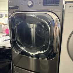 LG washer And Dryer Jumbo Size Front Load Stainless Steel 