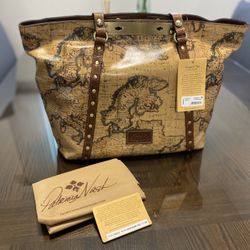 Patricia Nash European Map Benvenuto Tote