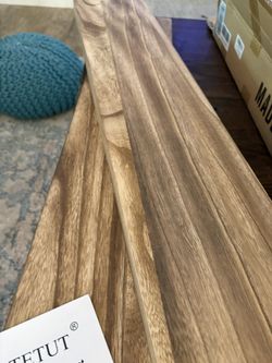 New!✨36x6.7x1.6 Handmade Solid Paulownia Wood Floating Shelf Set 