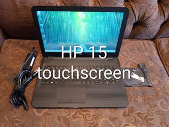 Touchscreen Laptop HP-15-ba079-AMD-A10-9600p R-8gb ram -128gb HD SSD solid-good for stud-ents.