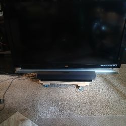 55 Inch Visio HDTV And Sound Bar