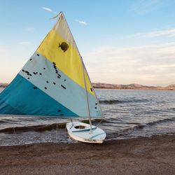 Sunfish Sailboat with Trailer 