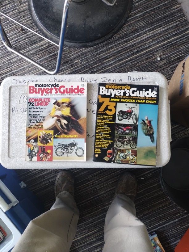 Motorcycle Buyer's Guide 1972 And 1973 Models Magazine