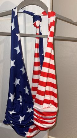Patriotic swim top size Large