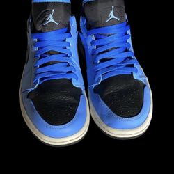 Jordan 1 Low University Blue Black Mens Size 9.0