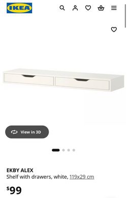 Ekby Alex shelf drawers