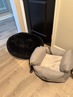 2-Piece Dog Bed & Car Seat Set – Medium Dog – $45 for set or $25 separately