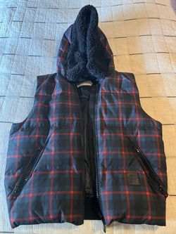 RILEY PLAID PUFFER VEST (COACH F56287)