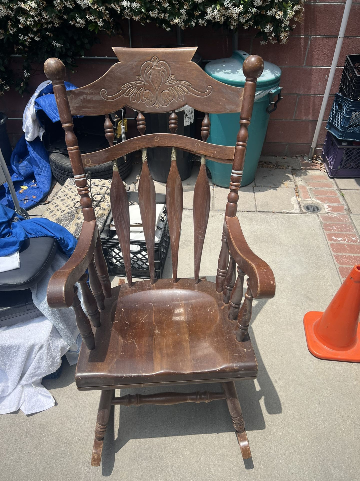 Beautiful Wood Rocking Chair