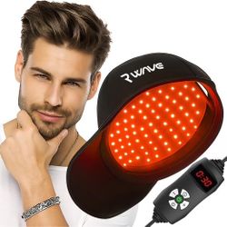 Brand: R WAVE
Red Light Therapy Cap for Hair Growth – Infrared Light Therapy Treatment 176 LEDs, 660 nm Red + 850 nm Infrared for Hair Loss Regrowth -