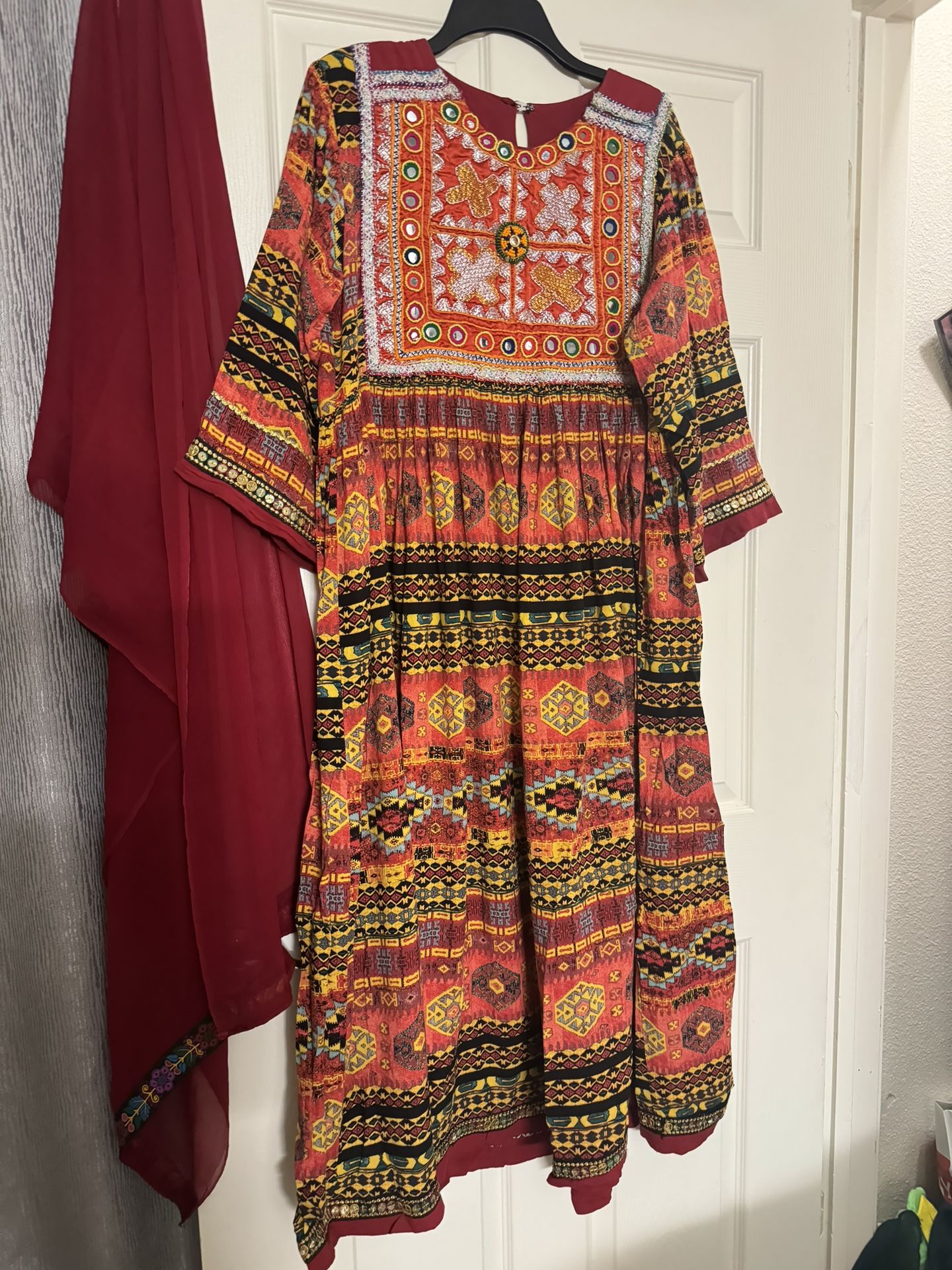 Used Afghani Dress For Women It’s Very Beautiful And Good Quality For $40