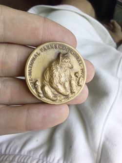 1972 National Parks centennial Medallion 
