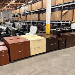 Herman Miller Lateral & Vertical Pedestal Filing Cabinets Office Furniture End Tables Credenzas 