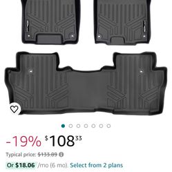 2016-2021 Honda Pilot Floor Mats 2 Row Liner Set