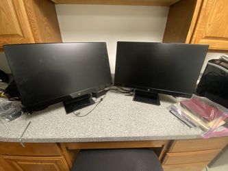 2 Dual Viewsonic VX2370SMH 23" Frameless LED Monitor