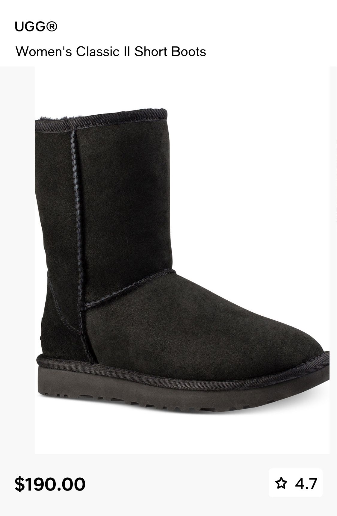 Women’s Classic UGGS in black