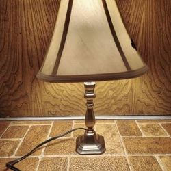 Silver Candlestick little Table Lamp