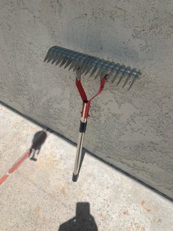 Grass thatch removal.
