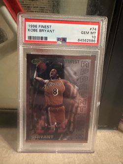 1996 FINEST #74 KOBE BRYANT ROOKIE RC PSA 10
