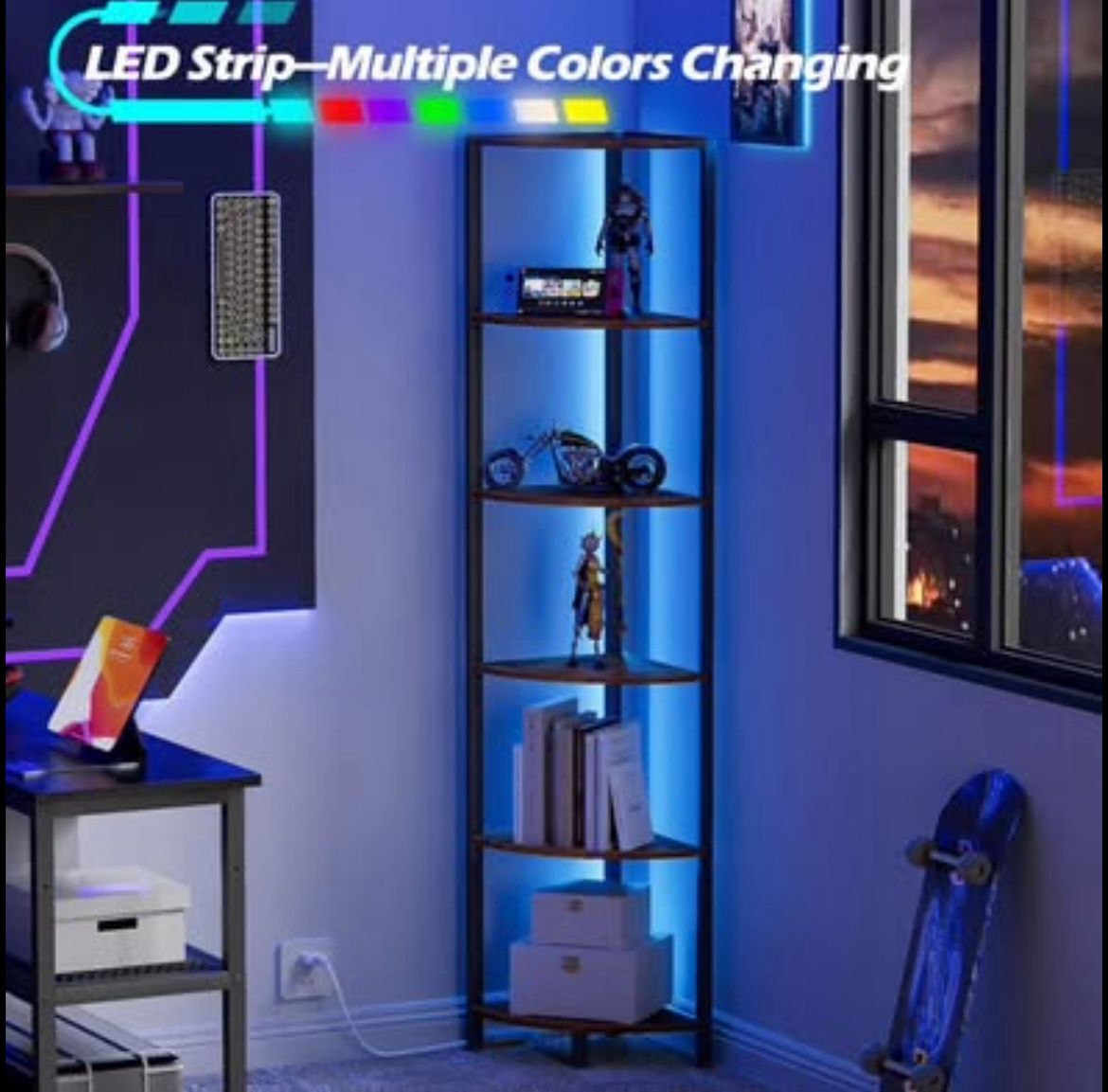 Shelf with LED Light